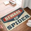 Abipuir Cool Room Accessories for Teens Boys Beware of Spider Rug Fall Rugs Indoor Tiki Bar Decorations (Size : 65X90CM) view 1