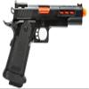 GoldenBall & Eagle 3342 OTS .45 Hi-Capa Gas Blowback Airsoft Pistol w/Ported Slide (Color: Black/Red Barrel) view 1
