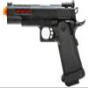 GoldenBall & Eagle 3342 OTS .45 Hi-Capa Gas Blowback Airsoft Pistol w/Ported Slide (Color: Black/Red Barrel) view 2
