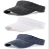 3 Pack Sun Visors for Women Men Cooling Lightweight Sports Sun Hats Adjustable Twill Cotton Run Visor view 1