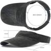 3 Pack Sun Visors for Women Men Cooling Lightweight Sports Sun Hats Adjustable Twill Cotton Run Visor view 3