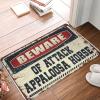 Abipuir Front Porch Rug Beware of Attack Appaloosa Horse Doormat Gift for Husband Outdoor Rug Front Door (Size : 65X90CM) view 1