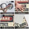 Abipuir Front Porch Rug Beware of Attack Appaloosa Horse Doormat Gift for Husband Outdoor Rug Front Door (Size : 65X90CM) view 3