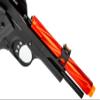 340 FPS Golden Ball x Eagle OTS .45 Hi-Capa Gas Blowback Airsoft Pistol w/Open Slide (Color: Black/Red Barrel) view 4