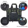 GRANDUP Bowling Ball Bag for Single Ball - Black Bowling accessories Ball Tote Bag Bowling Bag with Padded Ball Holder - Fits Bowling Shoes Up to Mens Size 14 view 3