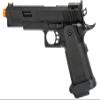 340 FPS Golden Ball x Eagle OTS .45 Hi-Capa Gas Blowback Airsoft Pistol w/Serrated Slide (Color: Black) view 1