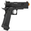 340 FPS Golden Ball x Eagle OTS .45 Hi-Capa Gas Blowback Airsoft Pistol w/Serrated Slide (Color: Black) view 2