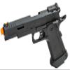 340 FPS Golden Ball x Eagle OTS .45 Hi-Capa Gas Blowback Airsoft Pistol w/Serrated Slide (Color: Black) view 3