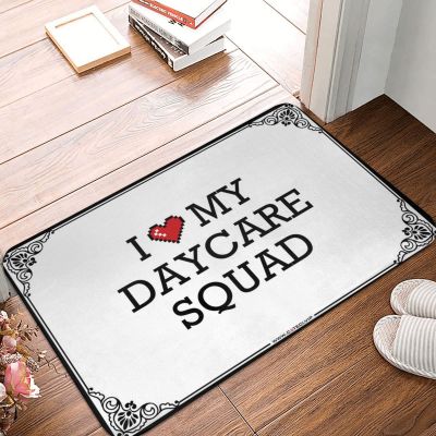 Abipuir Home Decor Men I Love My Daycare Squad Doormat Front Doormat Fun Stuff (Color : Colour, Size : 40X60CM)