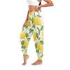Aflyko Fruit Women Boho Trousers Lemon Watercolor Fresh Sweatpants Yoga Dance Harem Pants S-2XL view 3