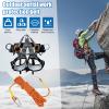 WHXGG Tree Climbing Spikes, Tree Climbing Gear with Protective Belt Adjustable Climbing Spurs Tool Set Alloy Steel Cow Leather Straps Suitable for Logging, Hunting, Climbing & Observation view 2