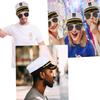 CCHAMP Party Dress up captain hat adult for men women, sailor captain hat Skipper hat, yacht Captain cap, navy Captain fancy dress Costume Accessory, Marines Admiral Cap for Halloween Cosplay view 2