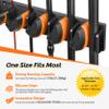PLUSINNO V9 Vertical Fishing Rod Holders, 2 Packs Wall Mounted Fishing Pole Holders, Fishing Rod Racks Hold Up to 18 Rods or Combos, Fishing Pole Holders for Garage, Fishing Gear and Gifts for Men view 3