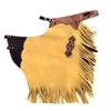 Custom Made Western Chinks Cow Hide Leather Basket Weave Tooled Chaps for Kids Adult Men Women Unisex ME-LCH-014 (X-Large) view 1