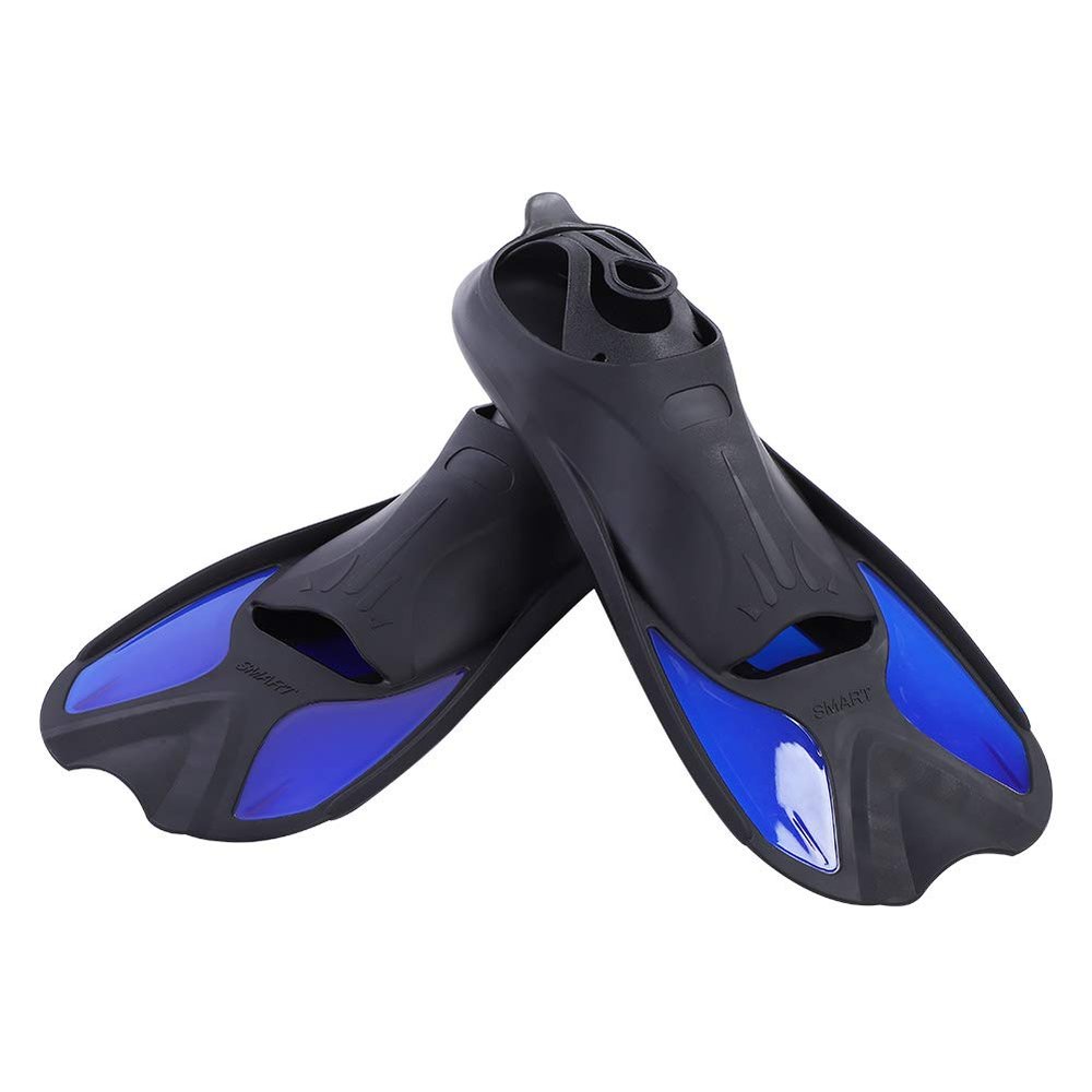 Swim Training Fins, 1 Pair Unisex Snorkelling Fins Silicone Diving Fins Flexible Swimming Flippers for Men Womens Comfortable Snorkeling(M)