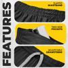 NY Threads Men's Athletic Shorts Quick Dry Loose-Fit Lightweight Running Workout Gym Shorts with Pockets, Medium, Black view 4