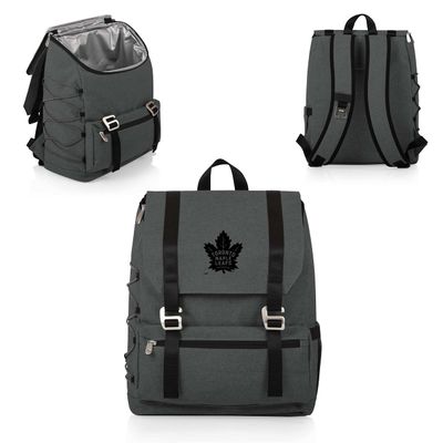 PICNIC TIME NHL Toronto Maple Leafs OTG Traverse Backpack Cooler, Soft Cooler Backpack, Hiking Backpack, (Heathered Gray)