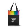 PICNIC TIME NHL St Louis Blues Vista Outdoor Picnic Blanket & Tote, Beach Blanket, Camping Blanket, (Rainbow with Black) view 1
