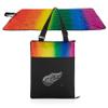 PICNIC TIME NHL Detroit Red Wings Vista Outdoor Picnic Blanket & Tote, Beach Blanket, Camping Blanket, (Rainbow with Black) view 3