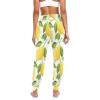 Aflyko Fruit Women Dance Pants Lemon Watercolor Fresh Boho Trousers Yoga Sweatpants Moisture-Wicking Casual Sportwear Relaxed Fit Harem Pants L view 4