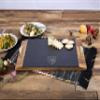 PICNIC TIME NHL Florida Panthers Covina Acacia and Slate Serving Tray, Charcuterie Board Set, (Acacia Wood & Slate Black with Gold Accents) view 2