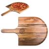 PICNIC TIME NHL Chicago Blackhawks Acacia Wood Pizza Peel, Serving Pizza Paddle, Bread Peel, (Acacia Wood) view 1