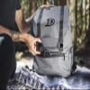 PICNIC TIME NHL Anaheim Ducks OTG Traverse Backpack Cooler, Soft Cooler Backpack, Hiking Backpack, (Heathered Gray) view 2