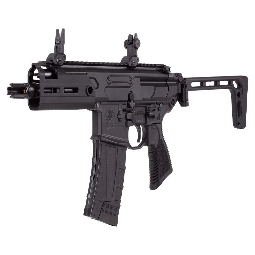 Sig Sauer Rattler 4.5mm CO2 Steel BB Gun, 30 rd Mag, Flip-up Sights, Semi-Auto & 3 rd Burst (AIR-Rattler-BB)