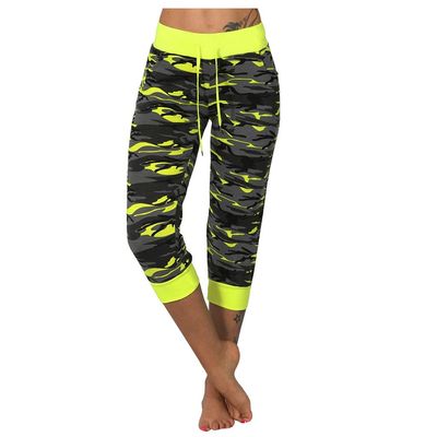 Cargo Yoga Capris Women's Summer Workout Relax Fit Super Soft Cargo Yoga Pants Wide Leg Palazzo Pants with Pockets