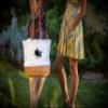 PICNIC TIME NHL San Jose Sharks Coronado Canvas and Willow Basket Tote, Picnic Tote Bag, Beach Tote, (Beige Canvas) view 2