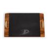 PICNIC TIME NHL Anaheim Ducks Covina Acacia and Slate Serving Tray, Charcuterie Board Set, (Acacia Wood & Slate Black with Gold Accents) view 4