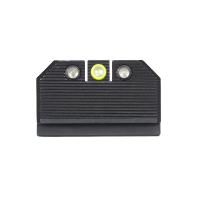 Night Fision Optics Ready Stealth .330-.353 Lower 1/3rd Night Sight Set Compatible with 17/19/34 w/RMR/507c/508t, Yellow Front Ring, Black Rear Rings