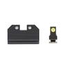 Night Fision Optics Ready Stealth .330-.353 Lower 1/3rd Night Sight Set Compatible with 17/19/34 w/RMR/507c/508t, Yellow Front Ring, Black Rear Rings view 2