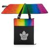 PICNIC TIME NHL Toronto Maple Leafs Vista Outdoor Picnic Blanket & Tote, Beach Blanket, Camping Blanket, (Rainbow with Black) view 3