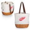 PICNIC TIME NHL Detroit Red Wings Coronado Canvas and Willow Basket Tote, Picnic Tote Bag, Beach Tote, (Beige Canvas) view 1