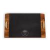 PICNIC TIME NHL Buffalo Sabres Covina Acacia and Slate Serving Tray, Charcuterie Board Set, (Acacia Wood & Slate Black with Gold Accents) view 4