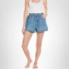 [BLANKNYC] Womens Luxury Clothing Paperbag Denim Shorts with Self Drawstring, Comfortable & Stylish, Unexpected Time, Large view 4