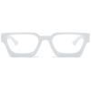 EYLRIM Thick Square Frame Blue Light Glasses for Women Men Non Prescription Computer Eyeglasses(09 White) view 3