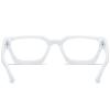 EYLRIM Thick Square Frame Blue Light Glasses for Women Men Non Prescription Computer Eyeglasses(09 White) view 4