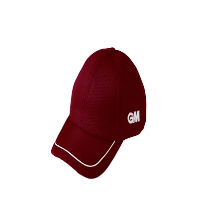 Gunn & Moore GM Cricket Hat |Cricket Cap or Teknik Cap | Pre-Shaped Two-Tone Peak | Easi-Fit Hook-and-Loop Fastener | One Size Fits All | 51-63 cm Circumference | Available in Maroon, Green or Navy