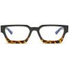EYLRIM Thick Square Frame Blue Light Glasses for Women Men Non Prescription Computer Eyeglasses(04 Black Leopard) view 3