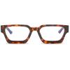 EYLRIM Thick Square Frame Blue Light Glasses for Women Men Non Prescription Computer Eyeglasses(03 Leopard) view 3