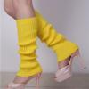 Mluvpxey Woolen Socks Warm Winter Solid Colour Adult Leg Cover Pile of Socks Cover Knitting Foot Cover (Color : Goose Yellow, Size : One Size) view 2