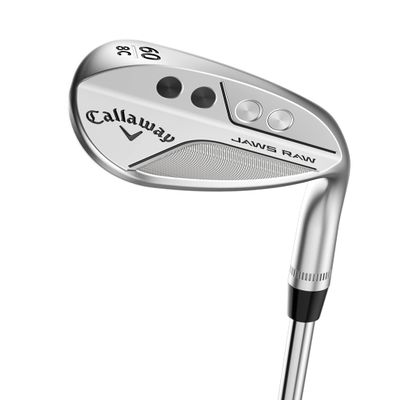 Callaway Jaws RAW Chrome Sand Wedge, 56-12 (Bounce) X Grind, Steel, Wedge Flex, Standard