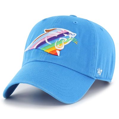 47 Men's Blue Carolina Panthers Pride Clean Up Adjustable Hat