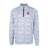 Cutter & Buck Men's Charcoal Denver Broncos Throwback Logo Big & Tall Traverse Camo Print Stretch Quarter-Zip Pullover Top view 2