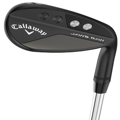 Callaway Jaws RAW Matte Black Lob Wedge, Left Handed, 60-12 (Bounce) W Grind, Steel, S200 (Stiff), Standard
