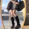 Mluvpxey Jk Japanese Knitted Mid-Calf Striped Calf Pile Socks Women's Autumn Winter Models Warm Lolita (Color : Black, Size : One Size) view 2