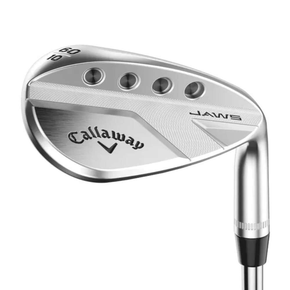 Callaway 2023 Jaws RAW Chrome Full Toe Lob Wedge, Left Handed, 58-10 (Bounce) J Grind, Graphite, Wedge Flex, Standard