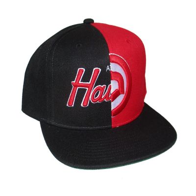 Mitchell & Ness Atlanta Hawks Split Logo Snapback Adjustable Hat Cap - Team Colors